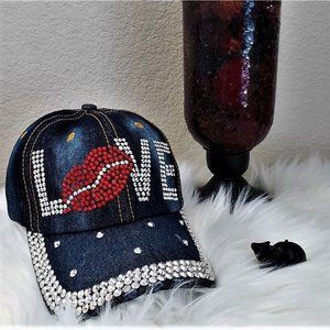 😎🤩BLING YOUR STYLE CAP - Distressed NWT